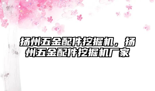 揚(yáng)州五金配件挖掘機(jī)，揚(yáng)州五金配件挖掘機(jī)廠家