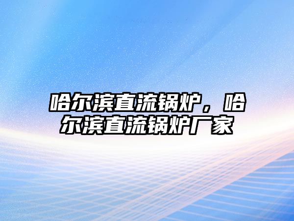 哈爾濱直流鍋爐，哈爾濱直流鍋爐廠家