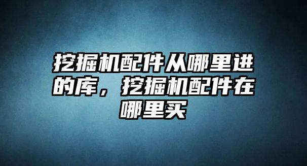 挖掘機配件從哪里進的庫，挖掘機配件在哪里買