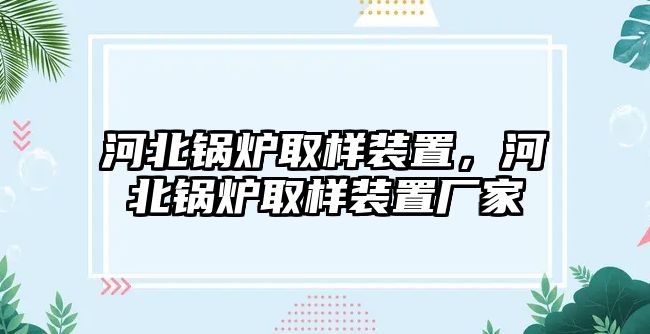 河北鍋爐取樣裝置，河北鍋爐取樣裝置廠家