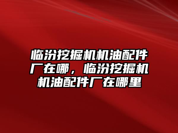 臨汾挖掘機(jī)機(jī)油配件廠在哪，臨汾挖掘機(jī)機(jī)油配件廠在哪里