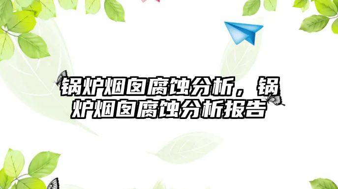 鍋爐煙囪腐蝕分析，鍋爐煙囪腐蝕分析報告