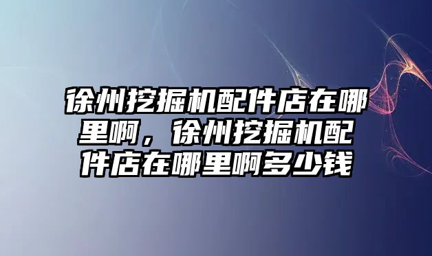 徐州挖掘機(jī)配件店在哪里啊，徐州挖掘機(jī)配件店在哪里啊多少錢