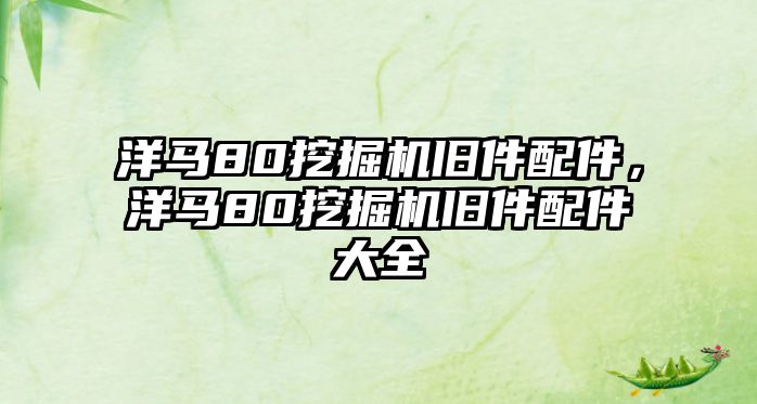 洋馬80挖掘機(jī)舊件配件，洋馬80挖掘機(jī)舊件配件大全