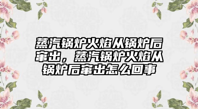 蒸汽鍋爐火焰從鍋爐后竄出，蒸汽鍋爐火焰從鍋爐后竄出怎么回事