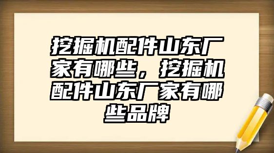 挖掘機配件山東廠家有哪些，挖掘機配件山東廠家有哪些品牌