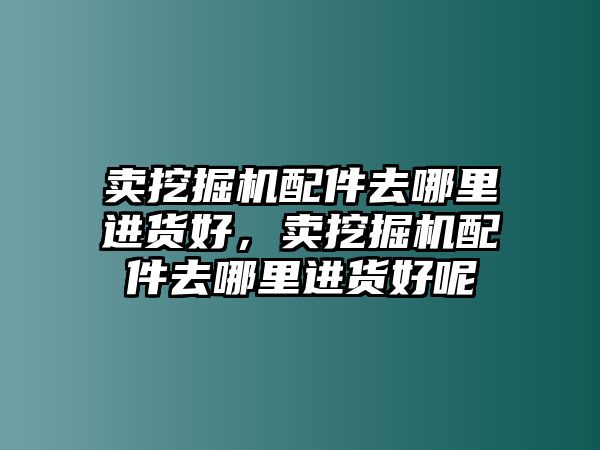 賣挖掘機(jī)配件去哪里進(jìn)貨好，賣挖掘機(jī)配件去哪里進(jìn)貨好呢