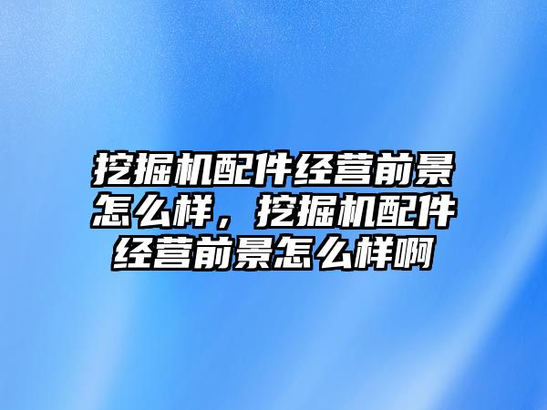 挖掘機配件經(jīng)營前景怎么樣，挖掘機配件經(jīng)營前景怎么樣啊