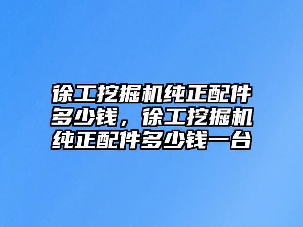 徐工挖掘機(jī)純正配件多少錢(qián)，徐工挖掘機(jī)純正配件多少錢(qián)一臺(tái)