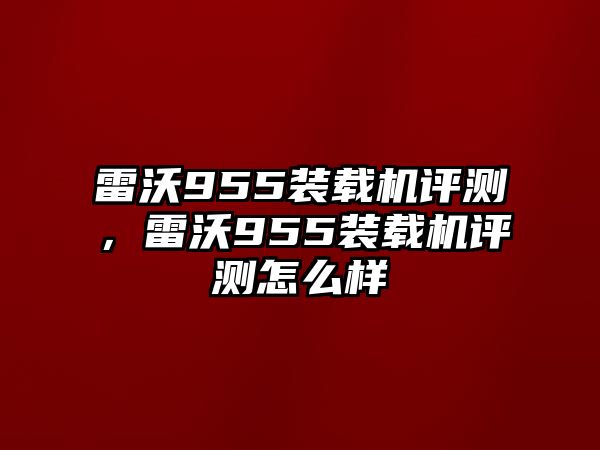 雷沃955裝載機評測，雷沃955裝載機評測怎么樣