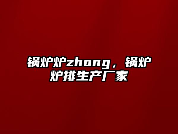 鍋爐爐zhong，鍋爐爐排生產(chǎn)廠家