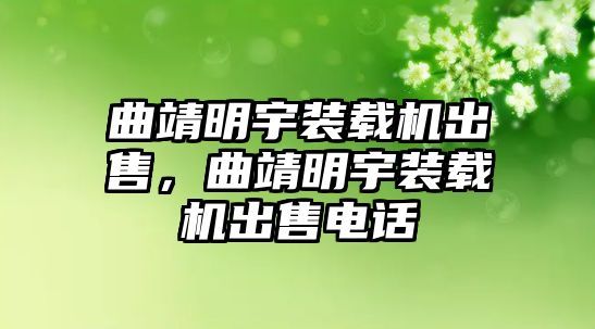 曲靖明宇裝載機(jī)出售，曲靖明宇裝載機(jī)出售電話