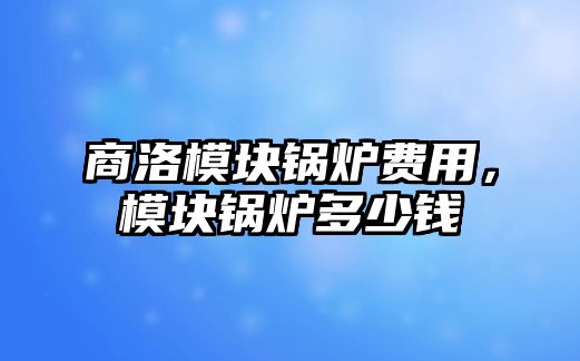 商洛模塊鍋爐費(fèi)用，模塊鍋爐多少錢