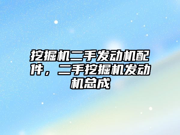 挖掘機二手發(fā)動機配件，二手挖掘機發(fā)動機總成