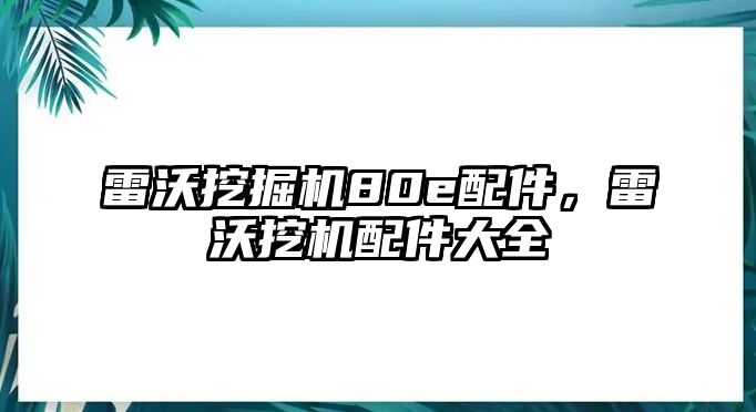 雷沃挖掘機(jī)80e配件，雷沃挖機(jī)配件大全