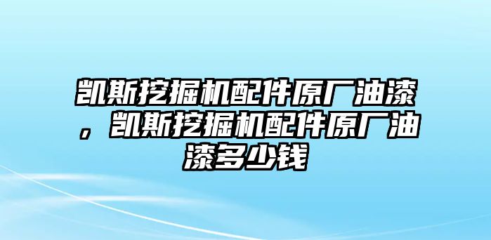 凱斯挖掘機配件原廠油漆，凱斯挖掘機配件原廠油漆多少錢