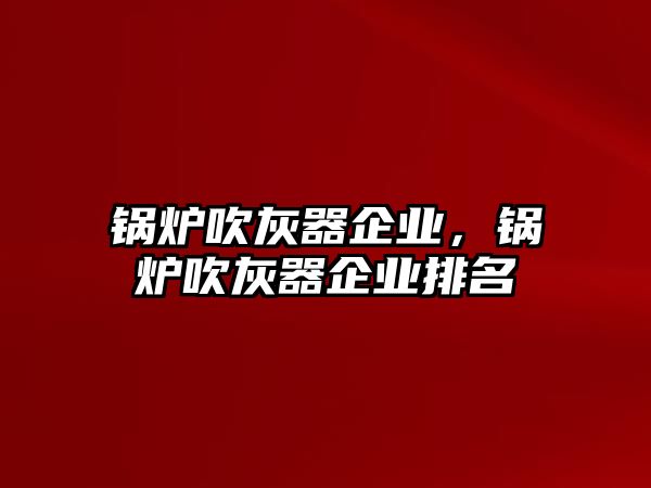 鍋爐吹灰器企業(yè)，鍋爐吹灰器企業(yè)排名