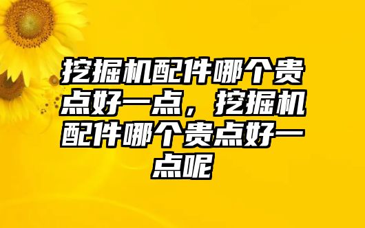 挖掘機(jī)配件哪個(gè)貴點(diǎn)好一點(diǎn)，挖掘機(jī)配件哪個(gè)貴點(diǎn)好一點(diǎn)呢