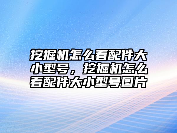 挖掘機怎么看配件大小型號，挖掘機怎么看配件大小型號圖片