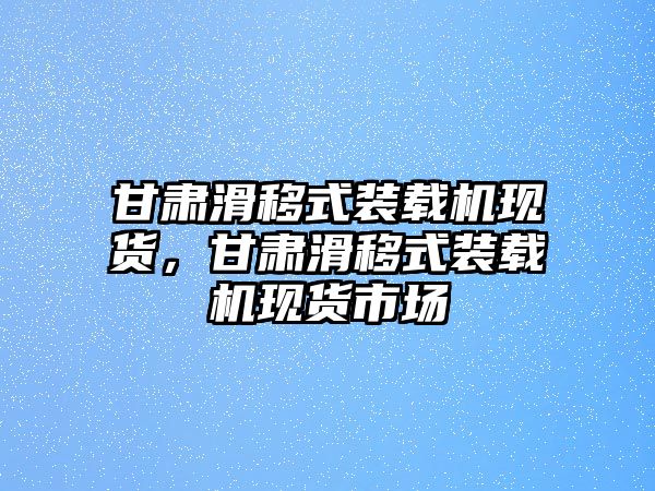 甘肅滑移式裝載機(jī)現(xiàn)貨，甘肅滑移式裝載機(jī)現(xiàn)貨市場