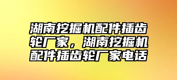 湖南挖掘機配件插齒輪廠家，湖南挖掘機配件插齒輪廠家電話