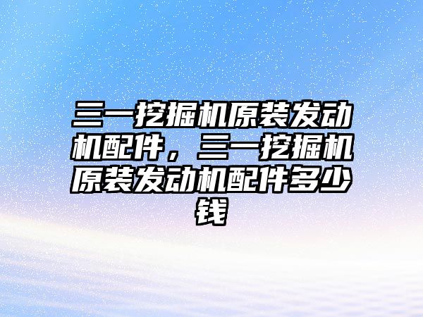 三一挖掘機原裝發(fā)動機配件，三一挖掘機原裝發(fā)動機配件多少錢