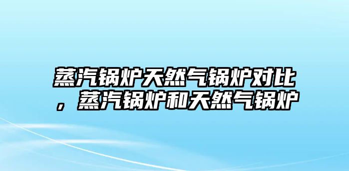 蒸汽鍋爐天然氣鍋爐對(duì)比，蒸汽鍋爐和天然氣鍋爐