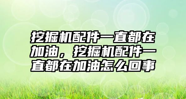 挖掘機配件一直都在加油，挖掘機配件一直都在加油怎么回事