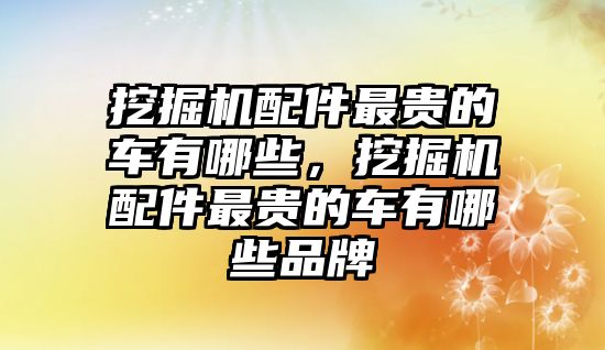 挖掘機(jī)配件最貴的車有哪些，挖掘機(jī)配件最貴的車有哪些品牌