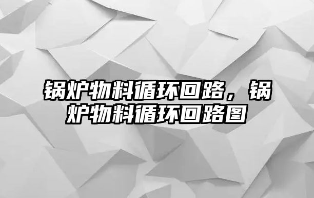 鍋爐物料循環(huán)回路，鍋爐物料循環(huán)回路圖