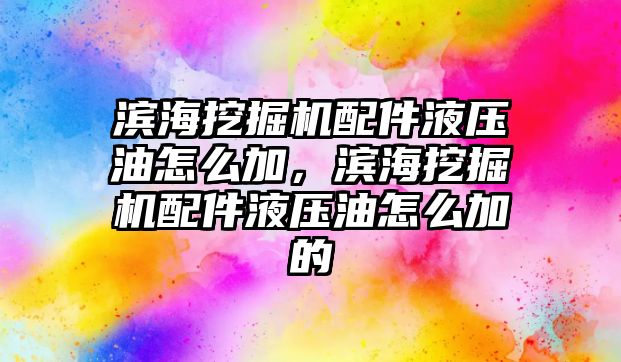 濱海挖掘機配件液壓油怎么加，濱海挖掘機配件液壓油怎么加的