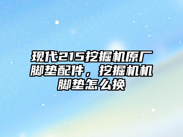 現(xiàn)代215挖掘機(jī)原廠腳墊配件，挖掘機(jī)機(jī)腳墊怎么換