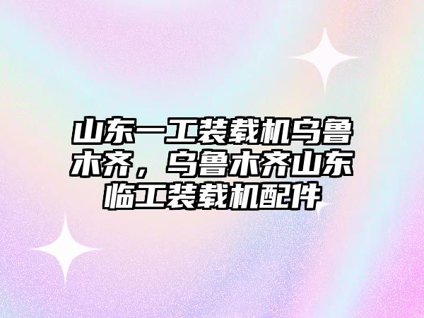 山東一工裝載機烏魯木齊，烏魯木齊山東臨工裝載機配件