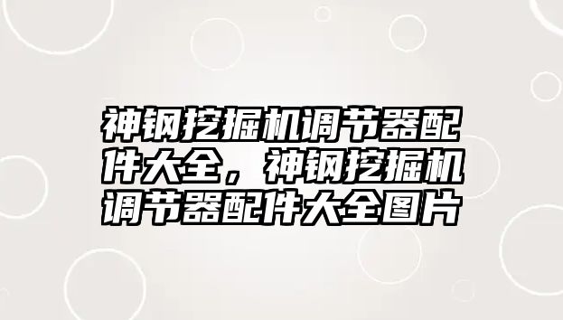 神鋼挖掘機(jī)調(diào)節(jié)器配件大全，神鋼挖掘機(jī)調(diào)節(jié)器配件大全圖片