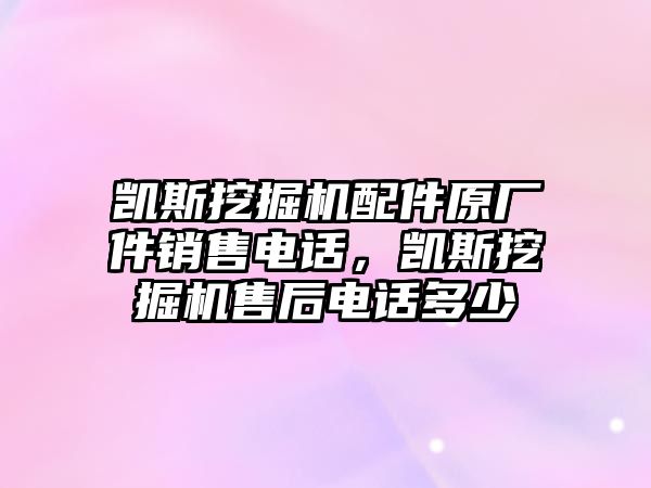 凱斯挖掘機(jī)配件原廠件銷售電話，凱斯挖掘機(jī)售后電話多少