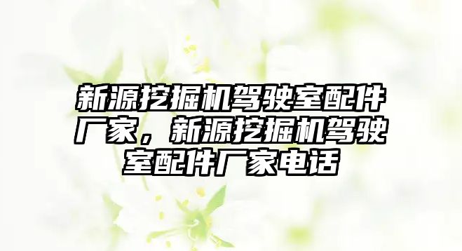 新源挖掘機駕駛室配件廠家，新源挖掘機駕駛室配件廠家電話