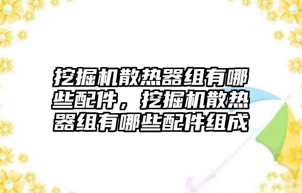 挖掘機(jī)散熱器組有哪些配件，挖掘機(jī)散熱器組有哪些配件組成