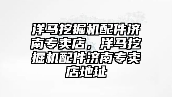 洋馬挖掘機配件濟南專賣店，洋馬挖掘機配件濟南專賣店地址