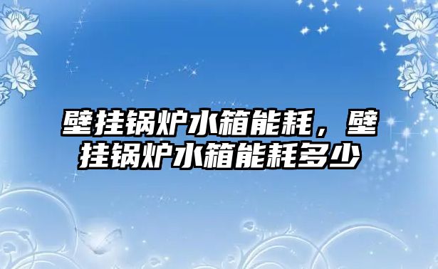 壁掛鍋爐水箱能耗，壁掛鍋爐水箱能耗多少