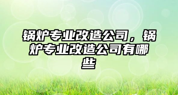 鍋爐專業(yè)改造公司，鍋爐專業(yè)改造公司有哪些