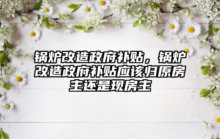 鍋爐改造政府補貼，鍋爐改造政府補貼應該歸原房主還是現(xiàn)房主