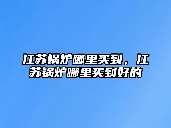 江蘇鍋爐哪里買到，江蘇鍋爐哪里買到好的