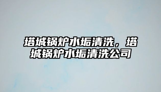 塔城鍋爐水垢清洗，塔城鍋爐水垢清洗公司