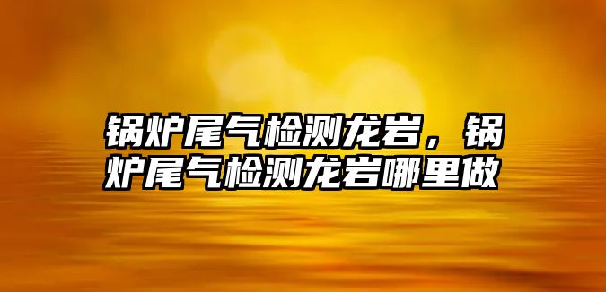 鍋爐尾氣檢測龍巖，鍋爐尾氣檢測龍巖哪里做