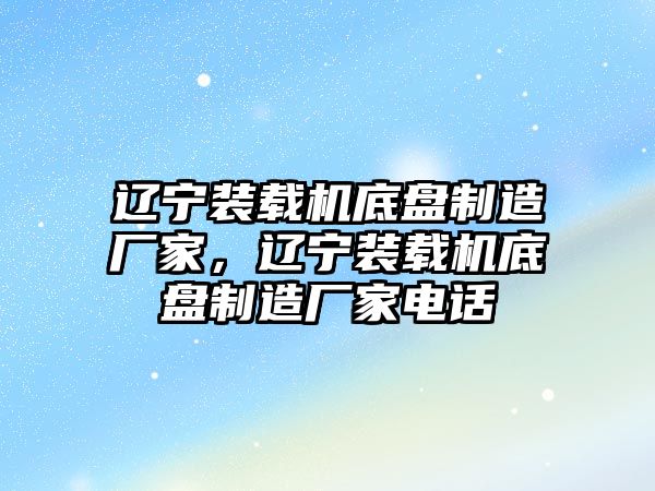 遼寧裝載機底盤制造廠家，遼寧裝載機底盤制造廠家電話