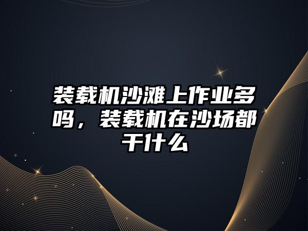 裝載機沙灘上作業(yè)多嗎，裝載機在沙場都干什么