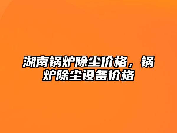 湖南鍋爐除塵價格，鍋爐除塵設備價格