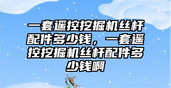 一套遙控挖掘機(jī)絲桿配件多少錢，一套遙控挖掘機(jī)絲桿配件多少錢啊