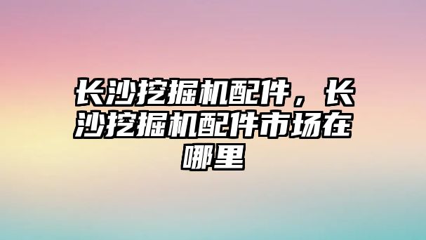 長沙挖掘機配件，長沙挖掘機配件市場在哪里