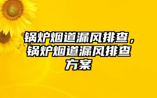 鍋爐煙道漏風(fēng)排查，鍋爐煙道漏風(fēng)排查方案